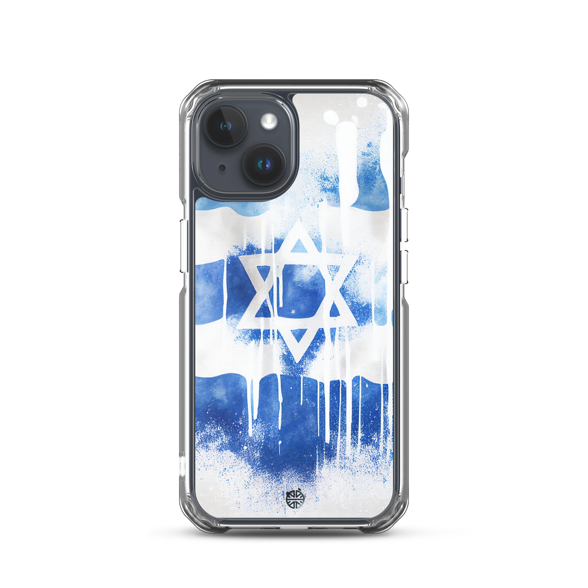 Clear Case for iPhone®| Eternal Support | Israel Flag Splash Smartphone Cover | FREE Shipping Worldwide!