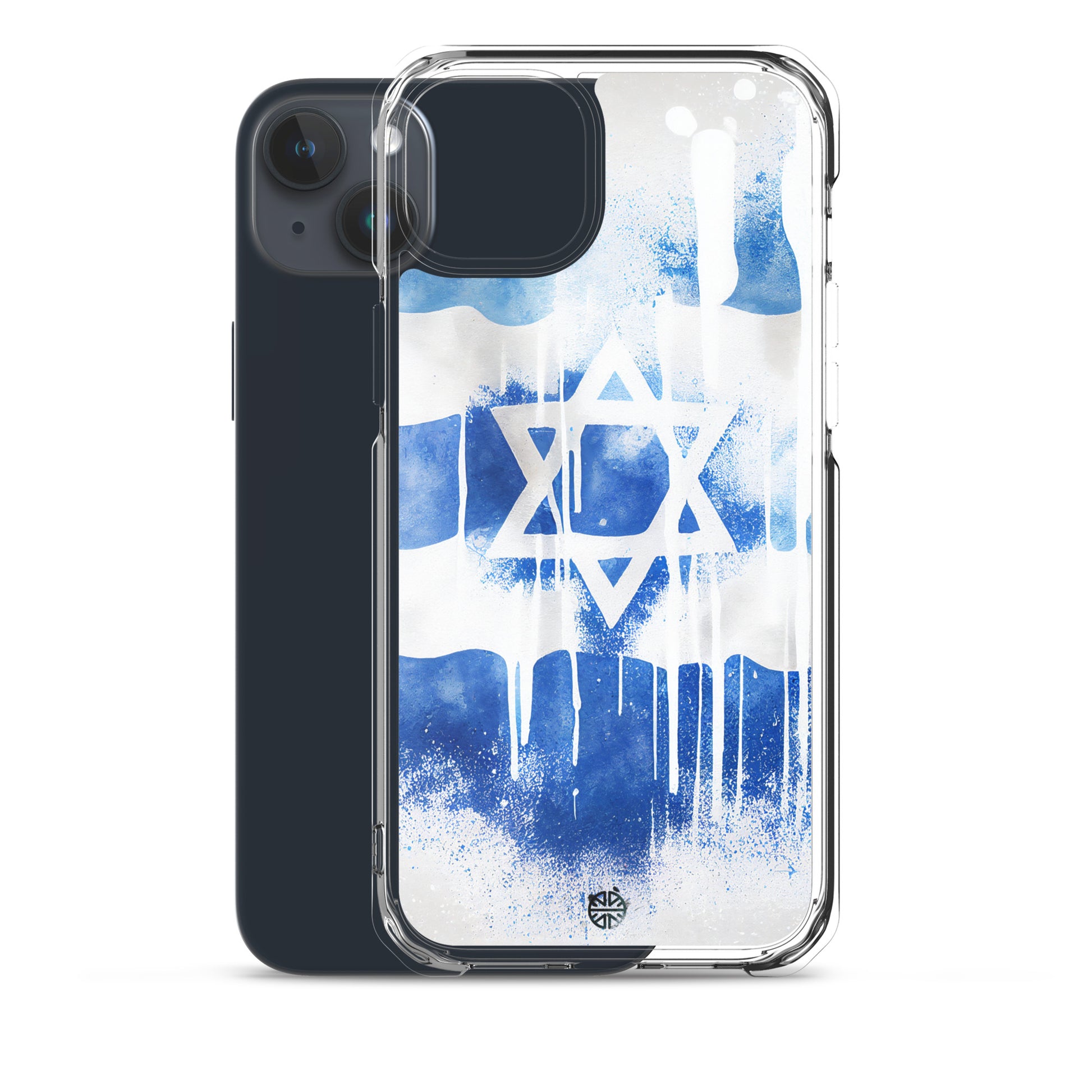 Clear Case for iPhone®| Eternal Support | Israel Flag Splash Smartphone Cover | FREE Shipping Worldwide!