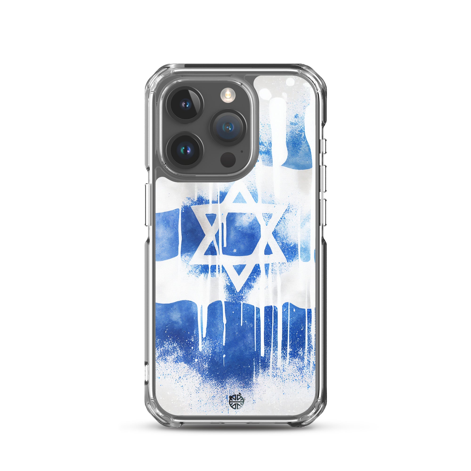 Clear Case for iPhone®| Eternal Support | Israel Flag Splash Smartphone Cover | FREE Shipping Worldwide!