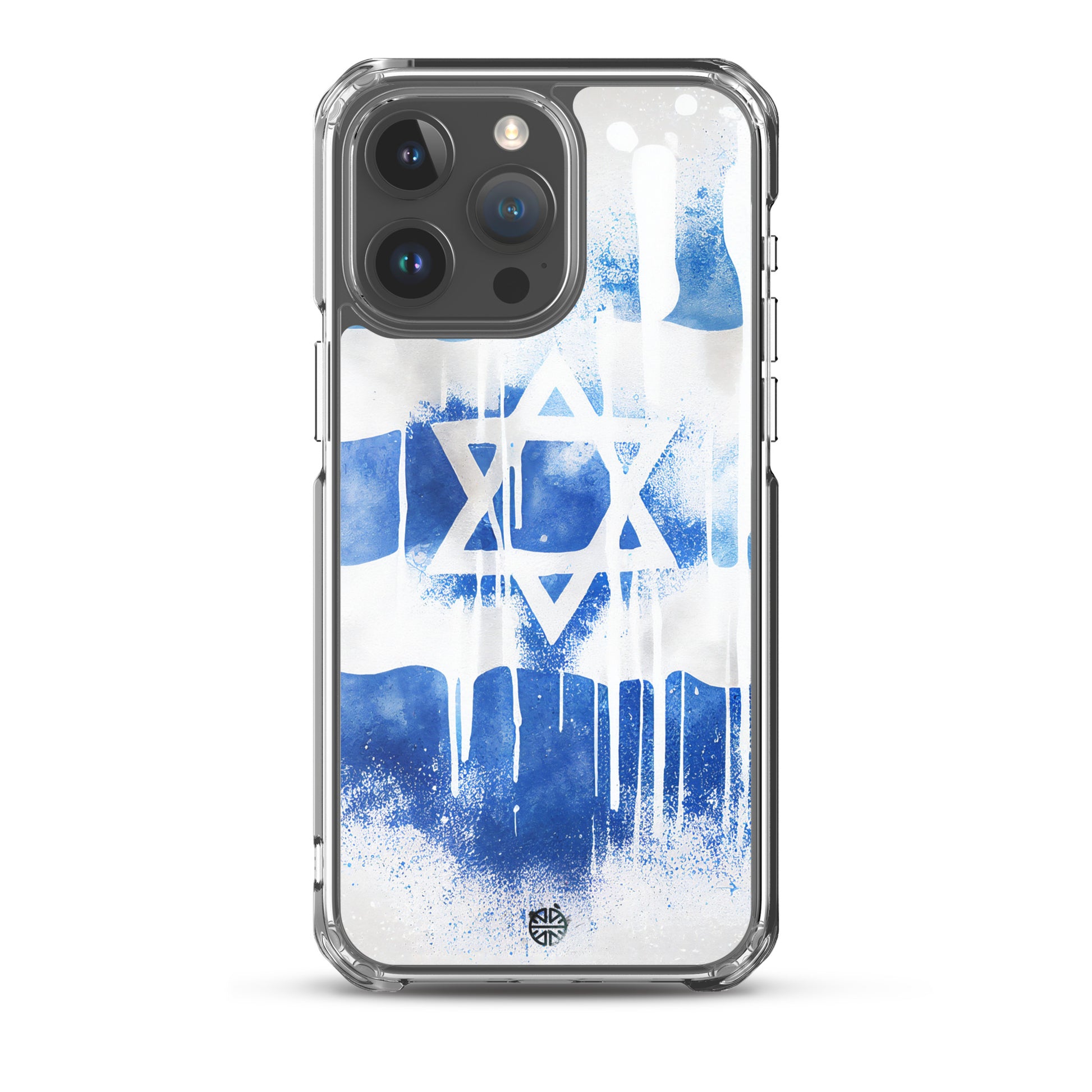 Clear Case for iPhone®| Eternal Support | Israel Flag Splash Smartphone Cover | FREE Shipping Worldwide!