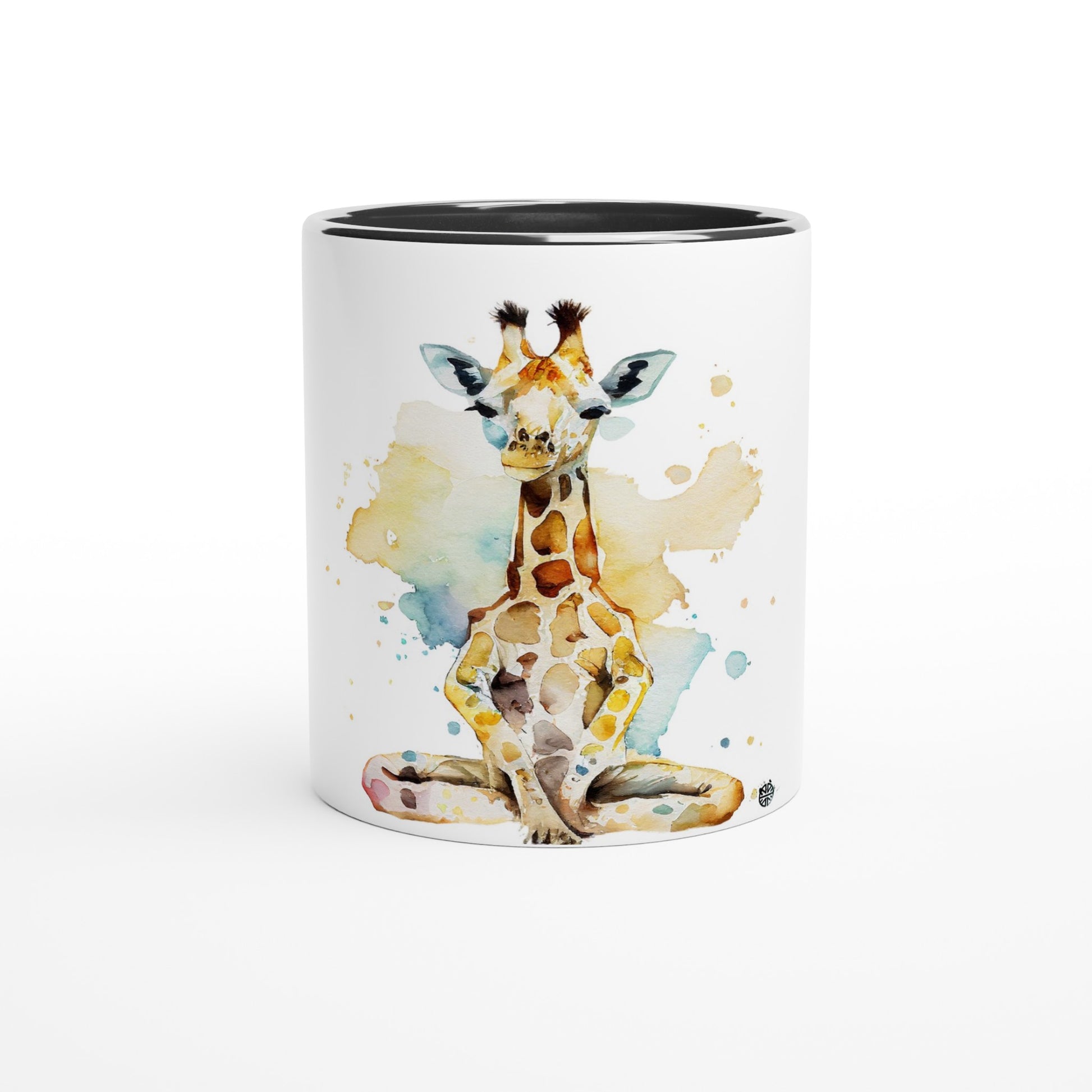 Zen Giraffe // Yoga Pose Lotus Illustrated Mug: Serene Sipper