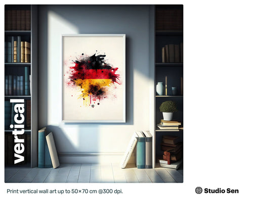 Strong Hilarious German flag, Nifty Cute Screen print, Jazzy Crazy Youthful Optimistic Hypnotic JPG