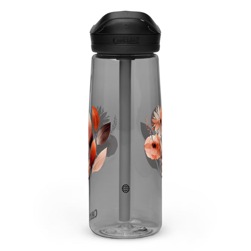 Delicate Feminine Blossom in a Colorful Garden Sports Water Bottle