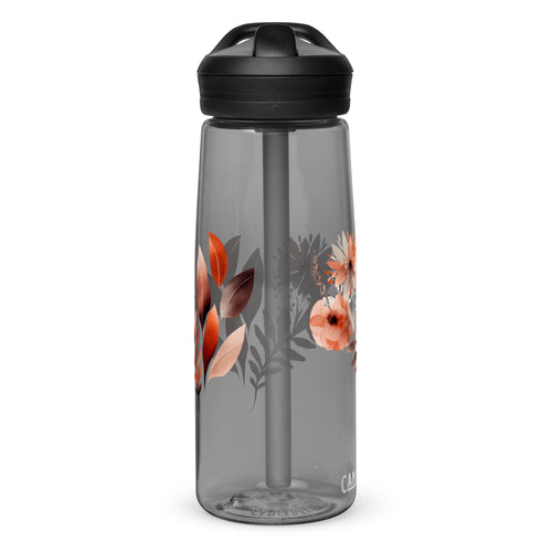Delicate Feminine Blossom in a Colorful Garden Sports Water Bottle