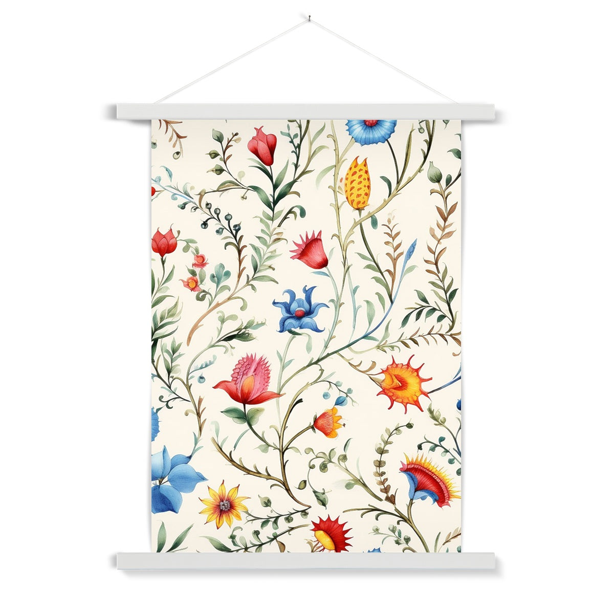 Mexican Floral Symphony Fine Art Print: Hang Tradition!