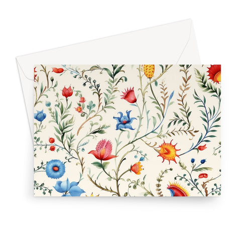 Mexican Floral Elegance // Vibrant Greeting Card for Any Occasion