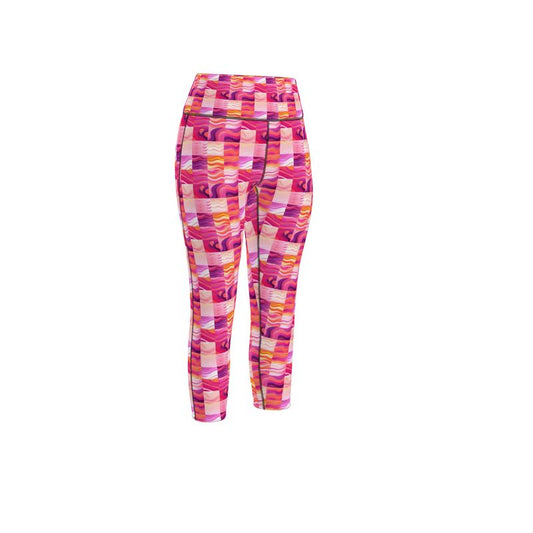 Multicolored & Powerful: Wave-Inspired Leggings for the Ultimate Fitness Experience