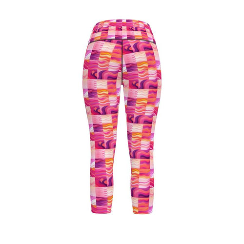 Multicolored & Powerful: Wave-Inspired Leggings for the Ultimate Fitness Experience