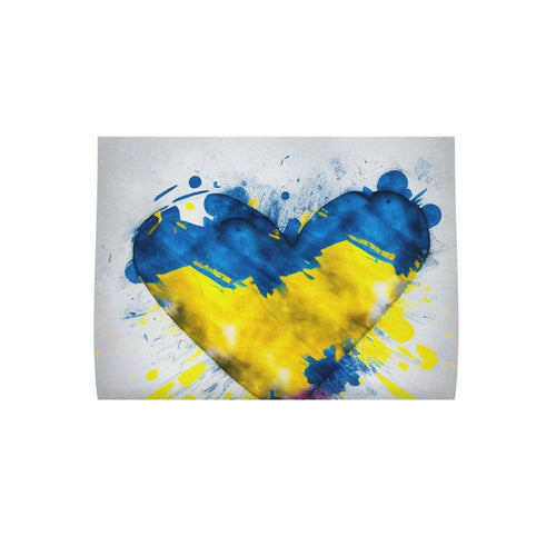 Love Ukraine: Heart Splash Design Cushion