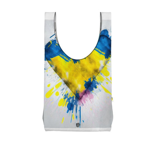 Love Ukraine: Heart Splash Shopping Bag