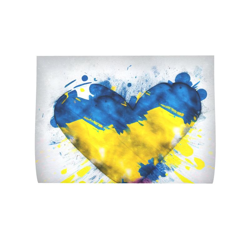 Love Ukraine: Heart Splash Shopping Bag