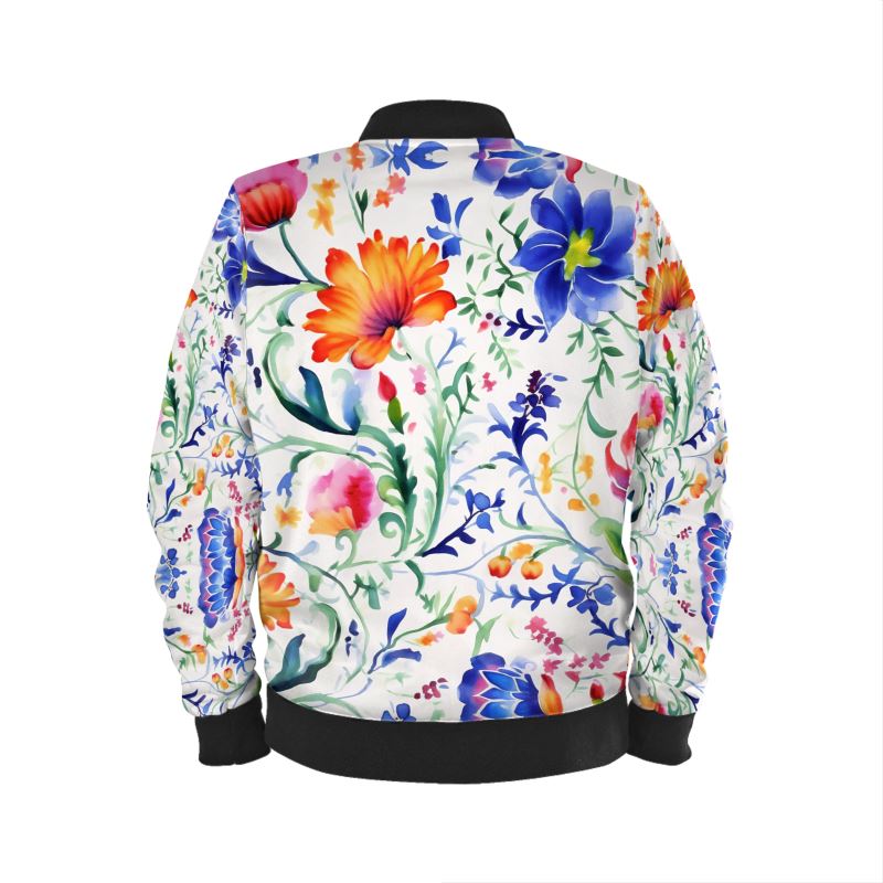 Mexican Floral Elegance Men's Bomber Jacket: Wear Tradition!