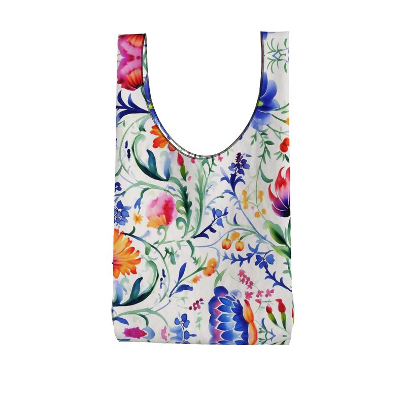 Mexican Floral Symphony Parachute Bag: Shop with Tradition!