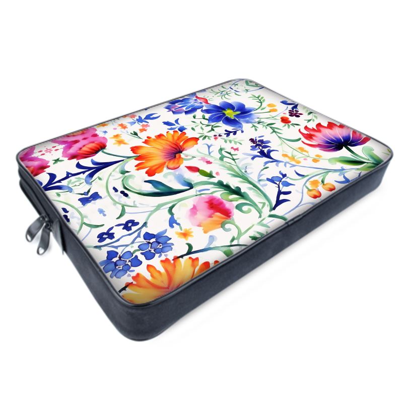 Vibrant Mexican Floral Laptop Bag: Carry Your Tech in Style!