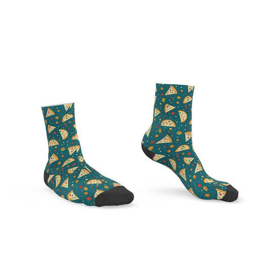 Savor Every Step // Pizza Pattern Socks – Walk with a Slice of Joy!