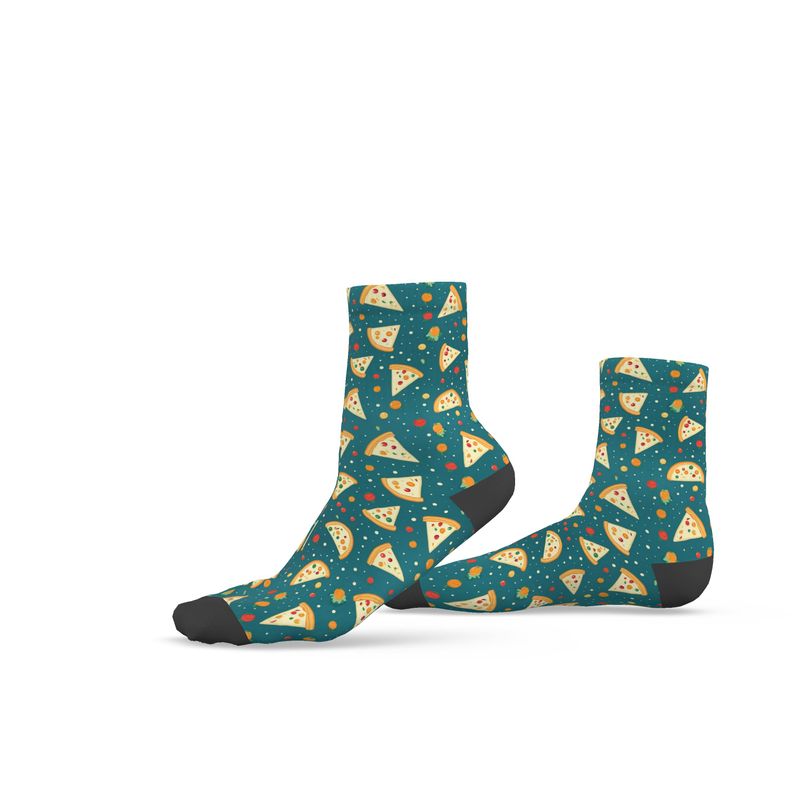 Savor Every Step // Pizza Pattern Socks – Walk with a Slice of Joy!