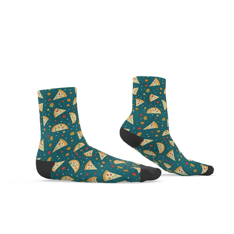 Savor Every Step // Pizza Pattern Socks – Walk with a Slice of Joy!