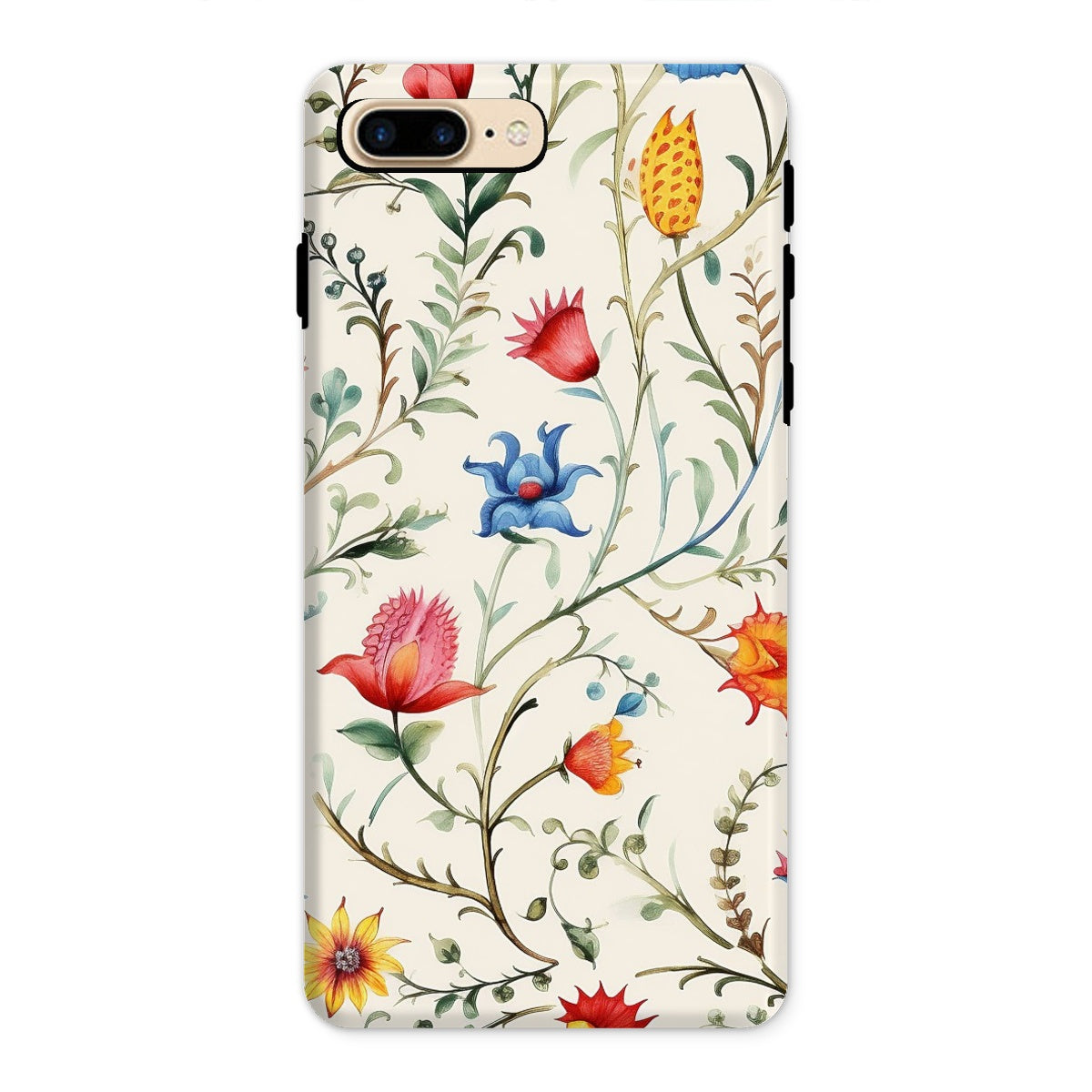 Mexican Floral Elegance Tough Phone Case: Protect in Style!