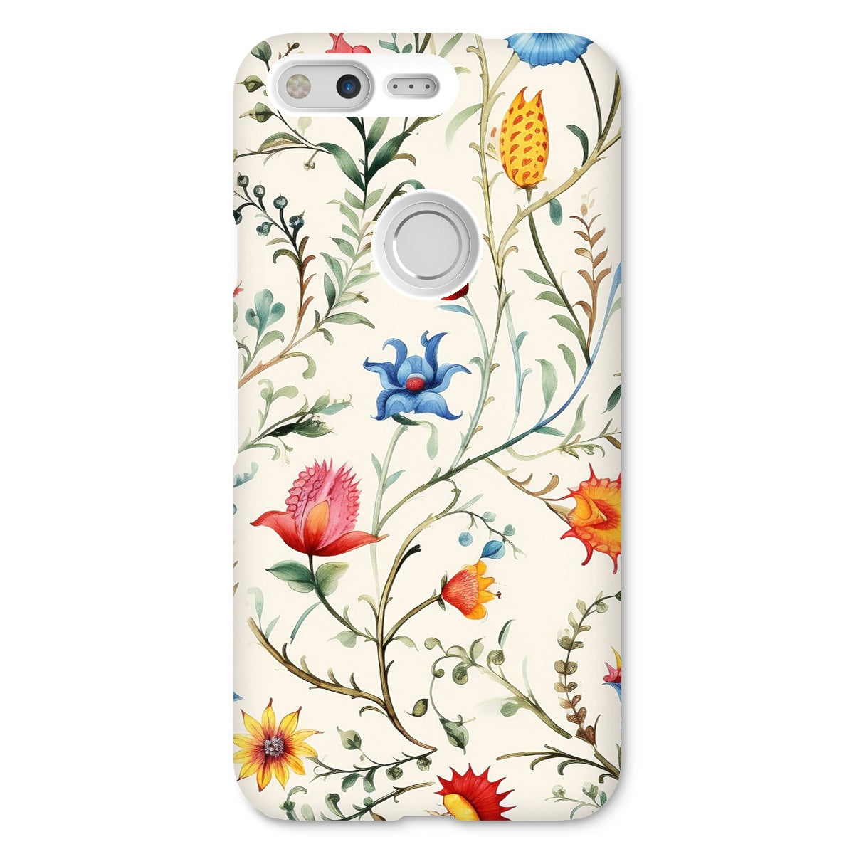 Vibrant Mexican Floral Snap Phone Case: Protect with Tradition!