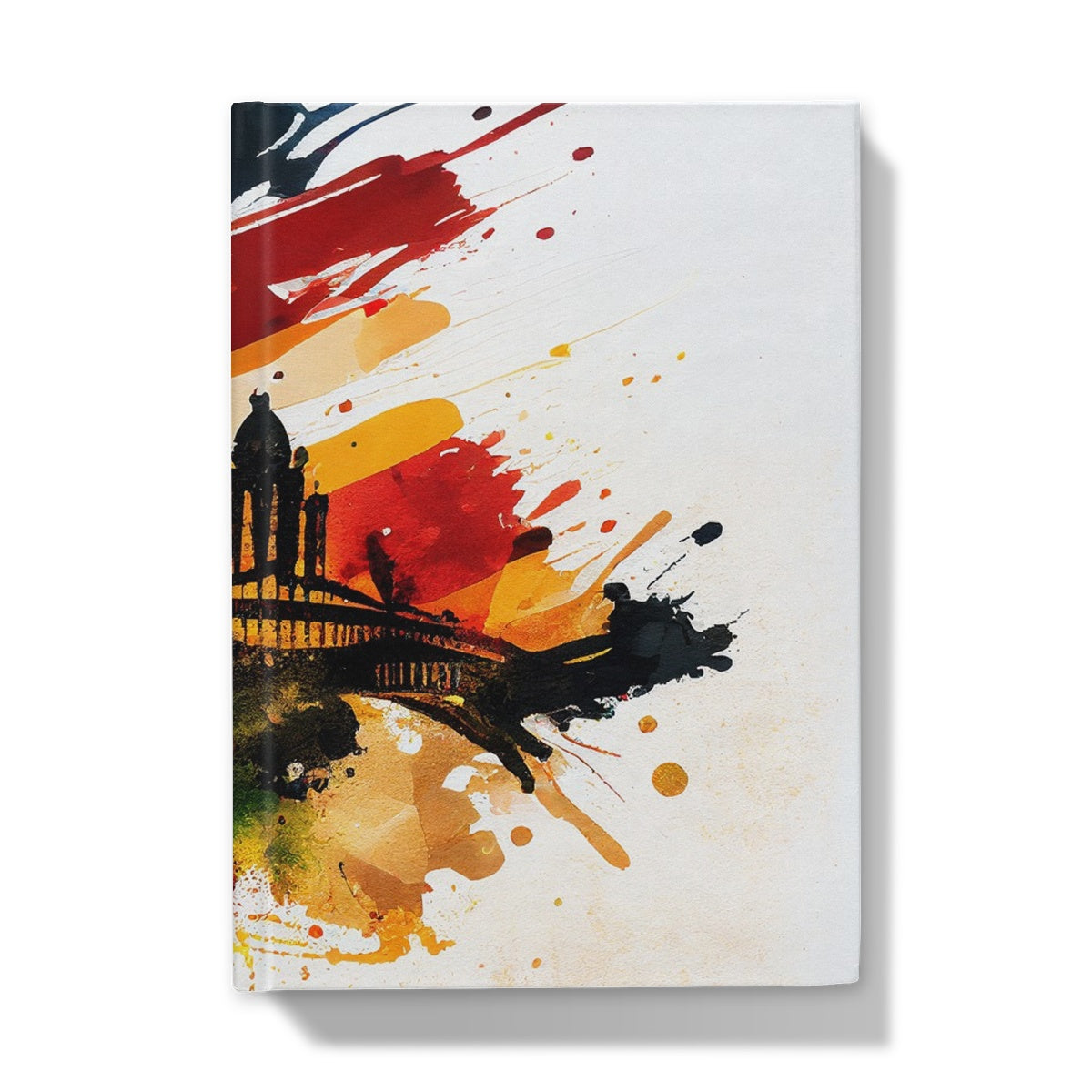 City Silhouette & Brushed German Flag: Your Daily Journal of Patriotic Inspiration