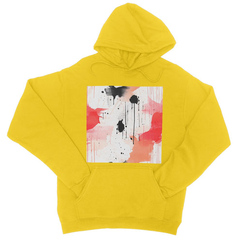 Red Splasher Comfort: Cozy Up in a Red Watercolor Hoodie!