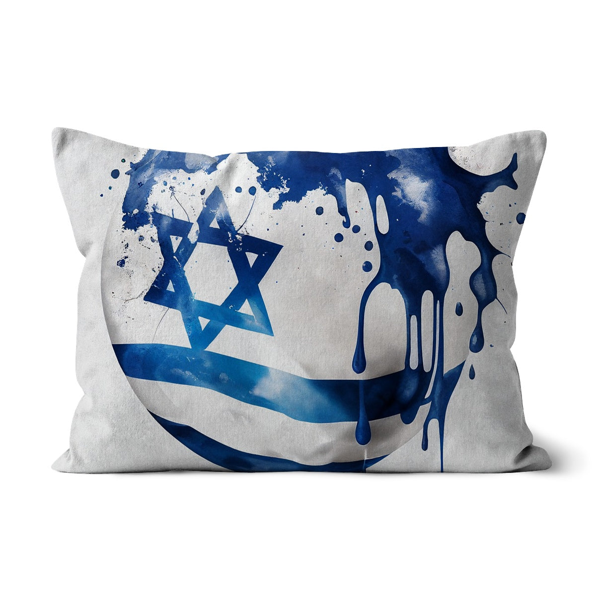 Israeli Spirit Embrace // Vibrant Flag Art Cushion – A Cozy Hug of National Pride and Modern Design!