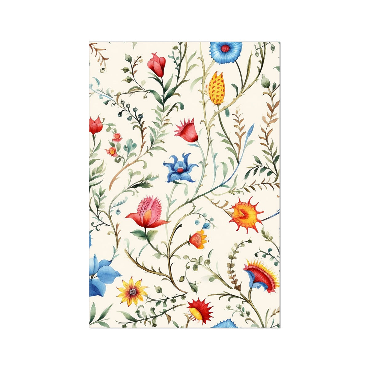 Mexican Floral Symphony Fine Art Print: A Vibrant Tribute to Tradition!