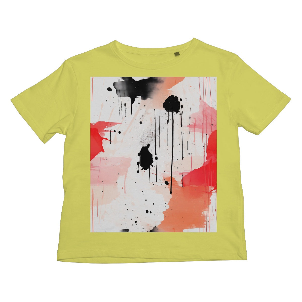 Little Red Splasher Tee: Vibrant Red for Energetic Kids!