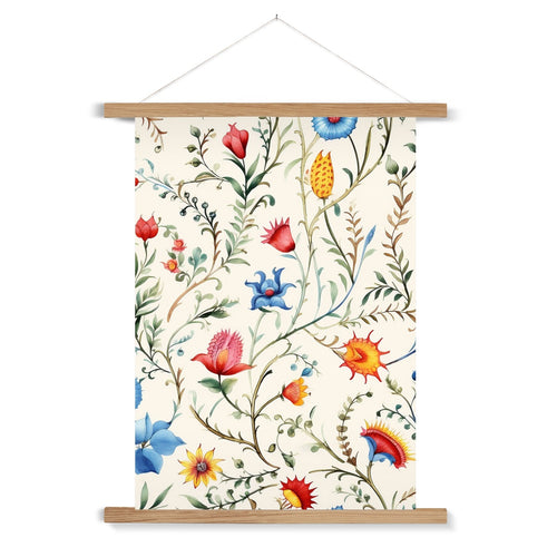 Mexican Floral Symphony Fine Art Print: Hang Tradition!