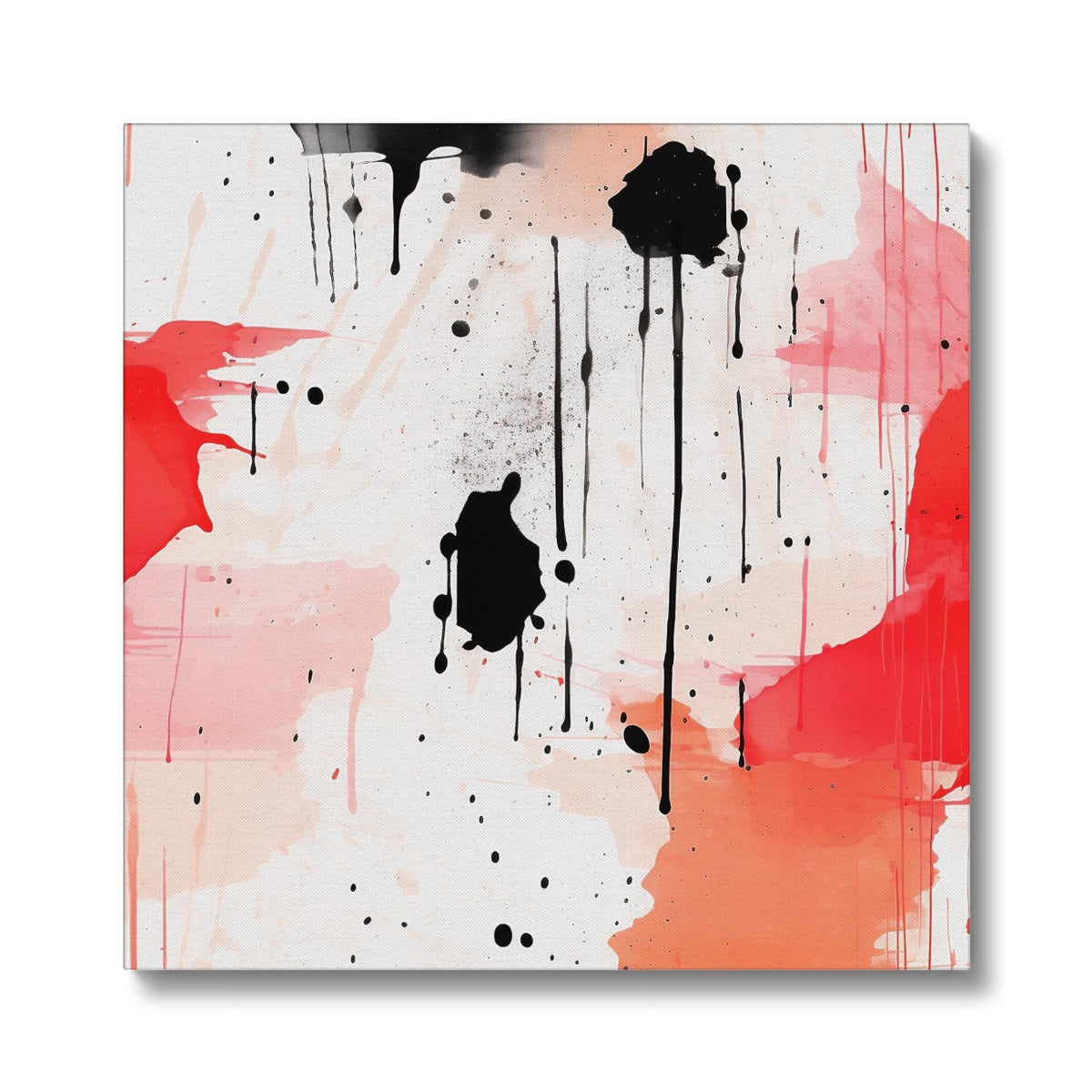 Red Splasher Eco Canvas: A Tapestry of Red in Your Space!