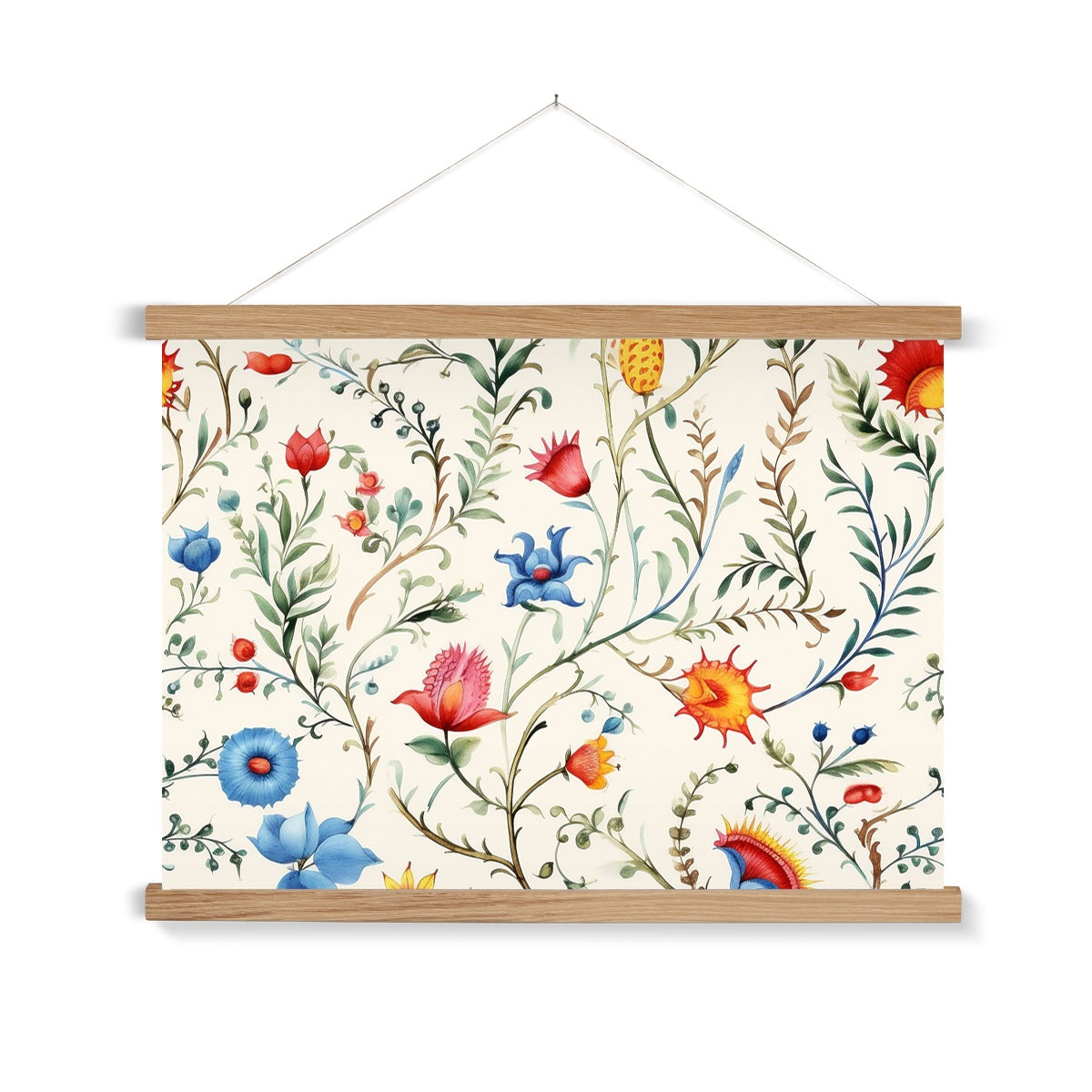 Mexican Floral Symphony Fine Art Print: Hang Tradition!