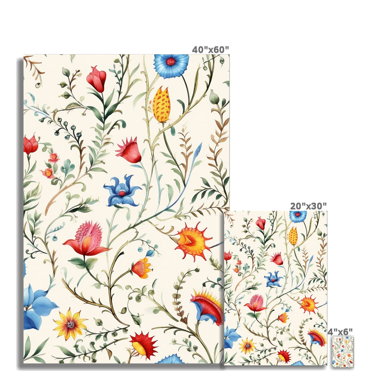 Mexican Floral Symphony Fine Art Print: A Vibrant Tribute to Tradition!