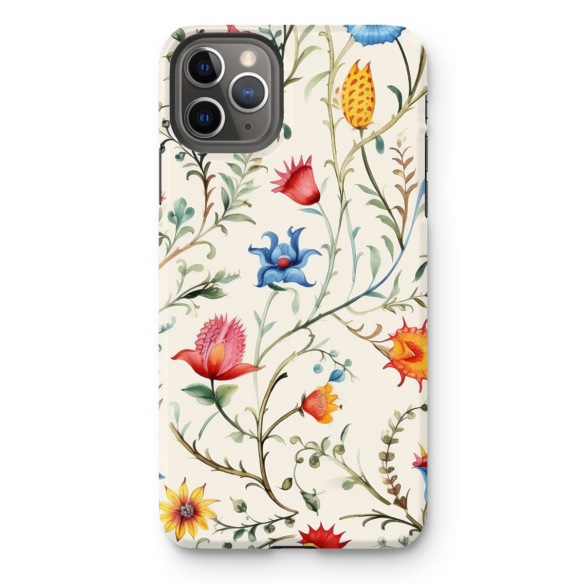 Mexican Floral Elegance Tough Phone Case: Protect in Style!