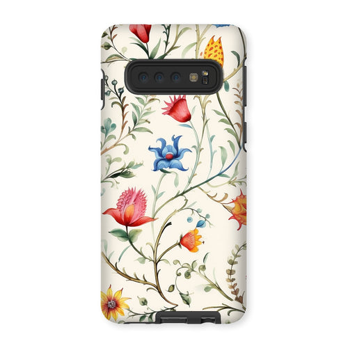 Mexican Floral Elegance Tough Phone Case: Protect in Style!