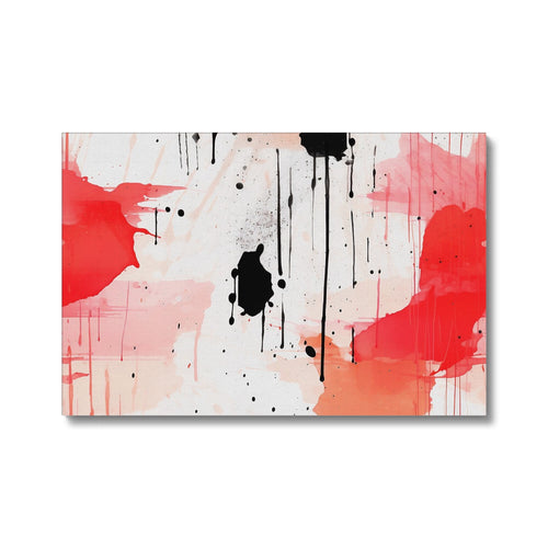 Red Splasher Eco Canvas: A Tapestry of Red in Your Space!