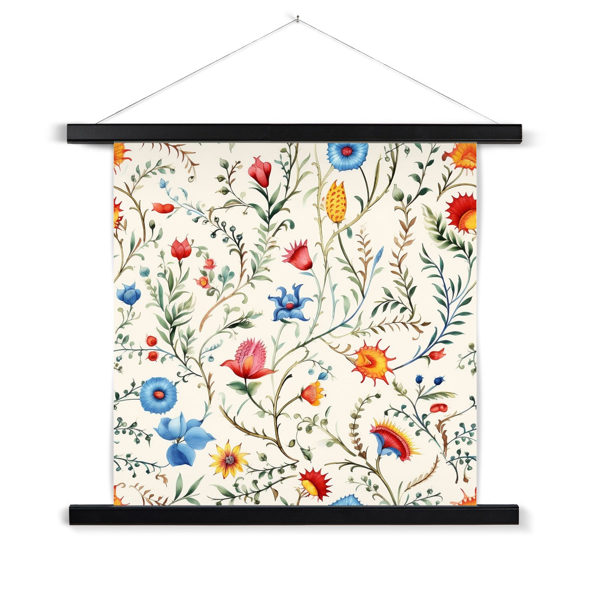 Mexican Floral Symphony Fine Art Print: Hang Tradition!