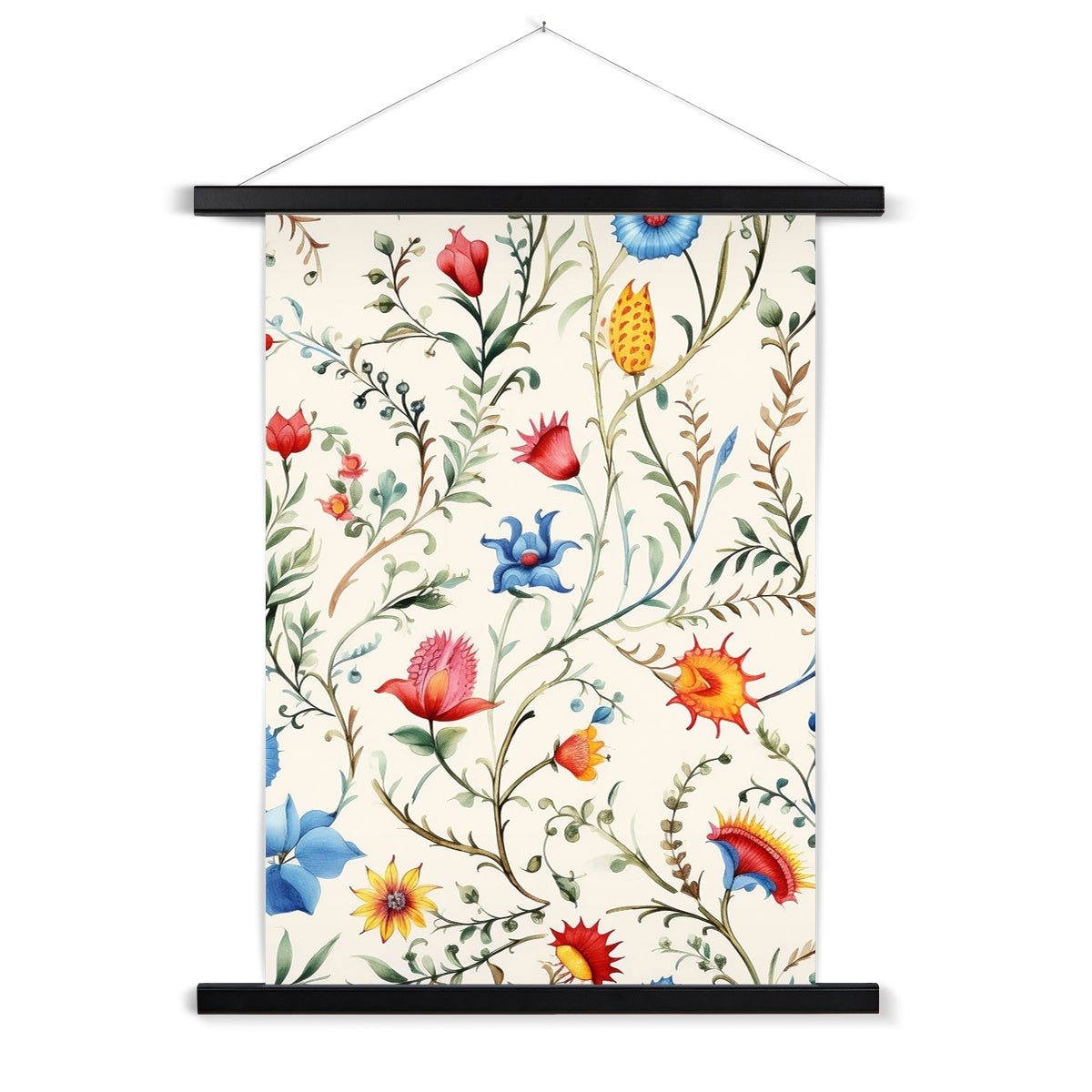 Mexican Floral Symphony Fine Art Print: Hang Tradition!