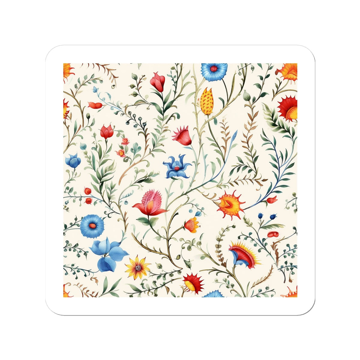 Mexican Floral Elegance Stickers: Adorn with Tradition!