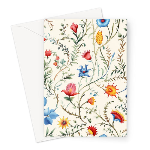 Mexican Floral Elegance // Vibrant Greeting Card for Any Occasion