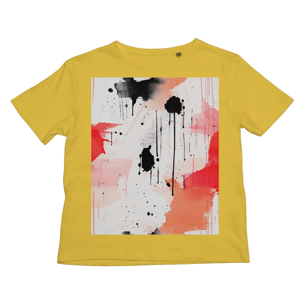 Little Red Splasher Tee: Vibrant Red for Energetic Kids!