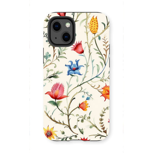 Mexican Floral Elegance Tough Phone Case: Protect in Style!