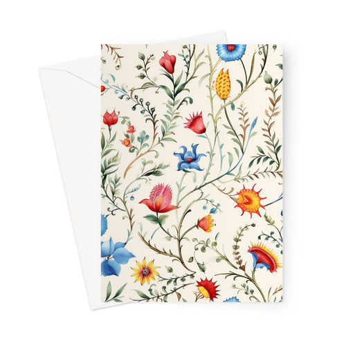Mexican Floral Elegance // Vibrant Greeting Card for Any Occasion