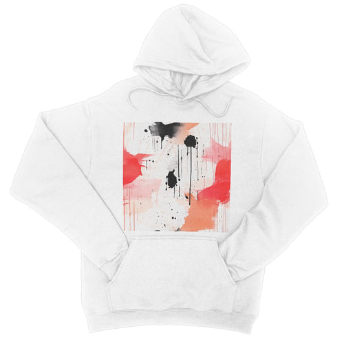 Red Splasher Comfort: Cozy Up in a Red Watercolor Hoodie!