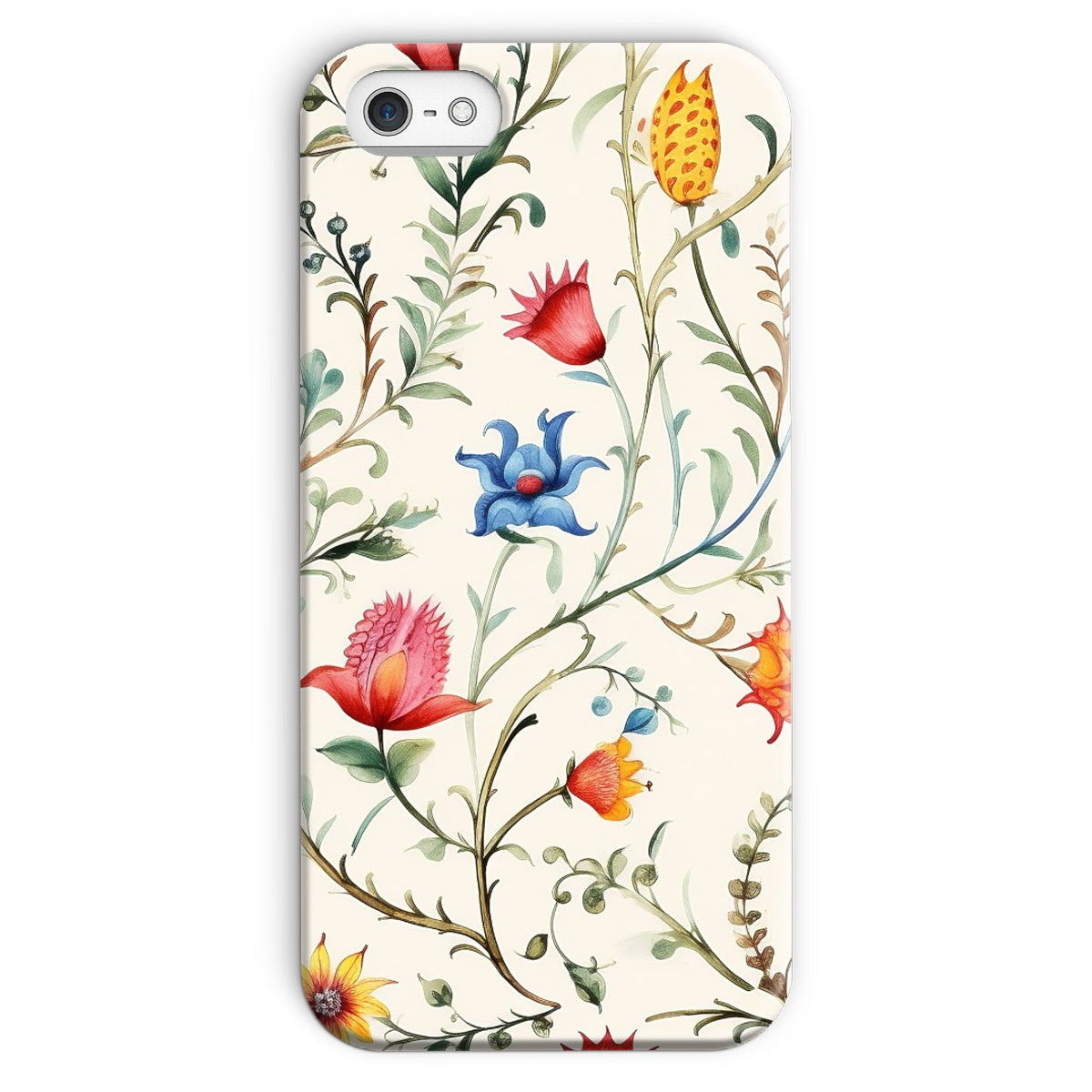 Vibrant Mexican Floral Snap Phone Case: Protect with Tradition!