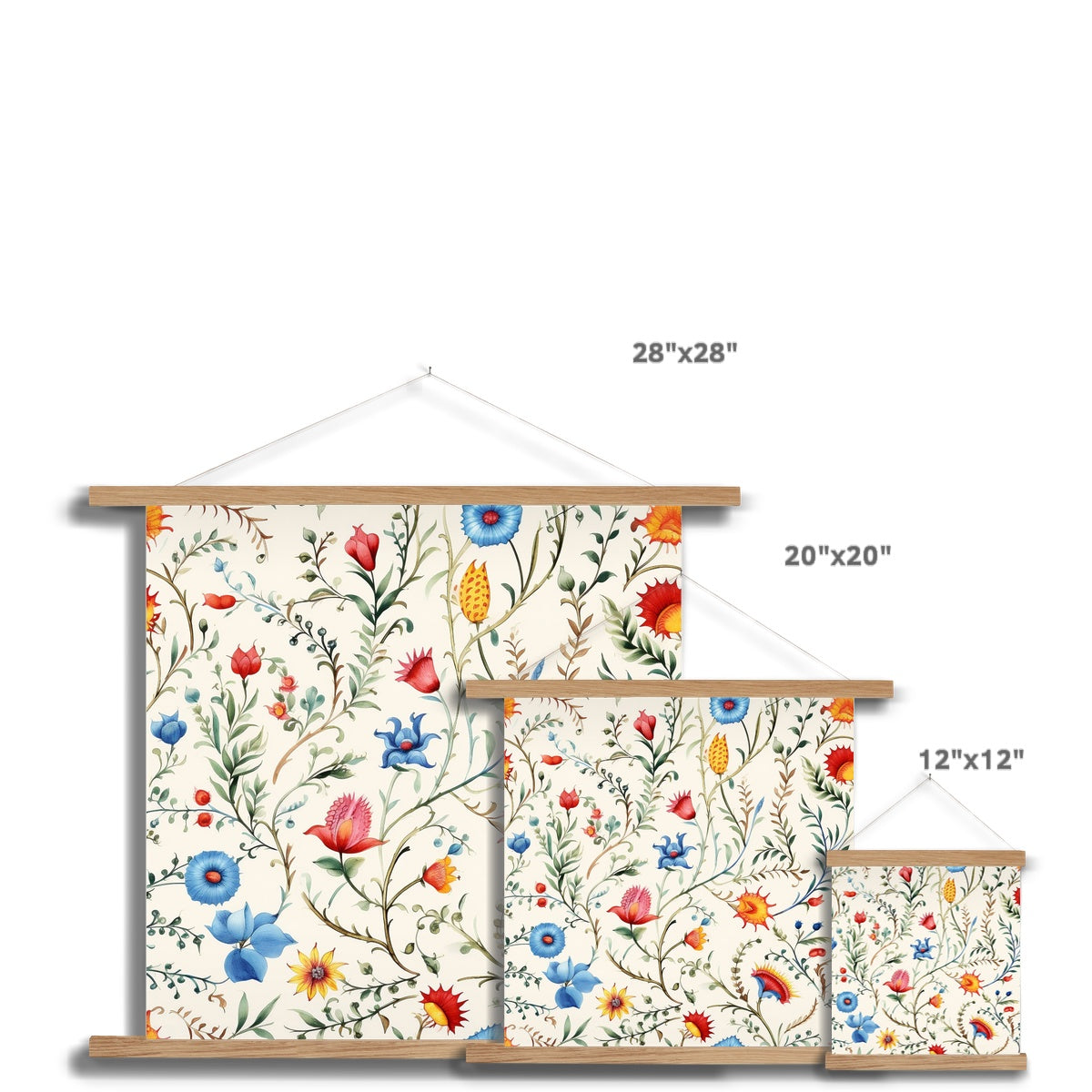 Mexican Floral Symphony Fine Art Print: Hang Tradition!