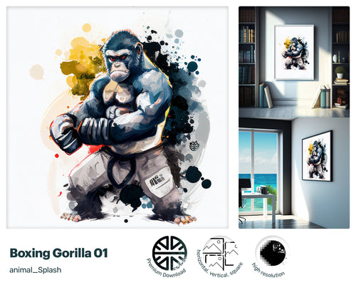 Mighty Joyful Gorilla, Glowing Tasteful Screen print, Fun Xenial Soothing Soothing Adorable Mug Print