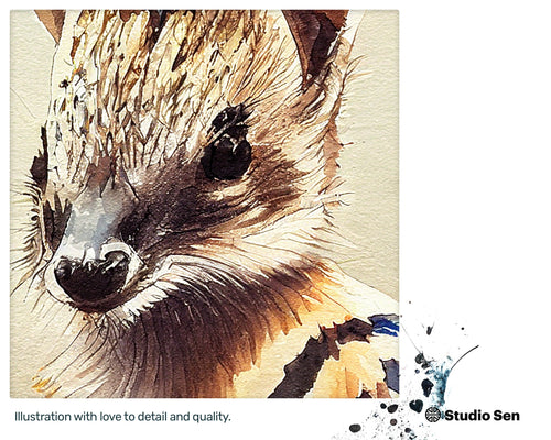 Joyful Magical Happy Numbat, Pretty Happy Watercolor, Zippy Lush Mesmerizing Elegant Radiant Art