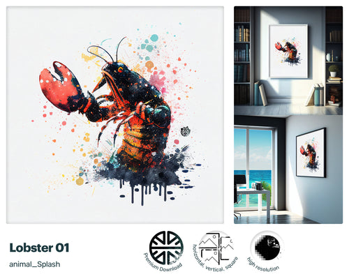 Seafaring Beautiful Lobster, Radiant Lovely Downloadable, Glitzy Soothing Cute Adorable Delightful Downloadable