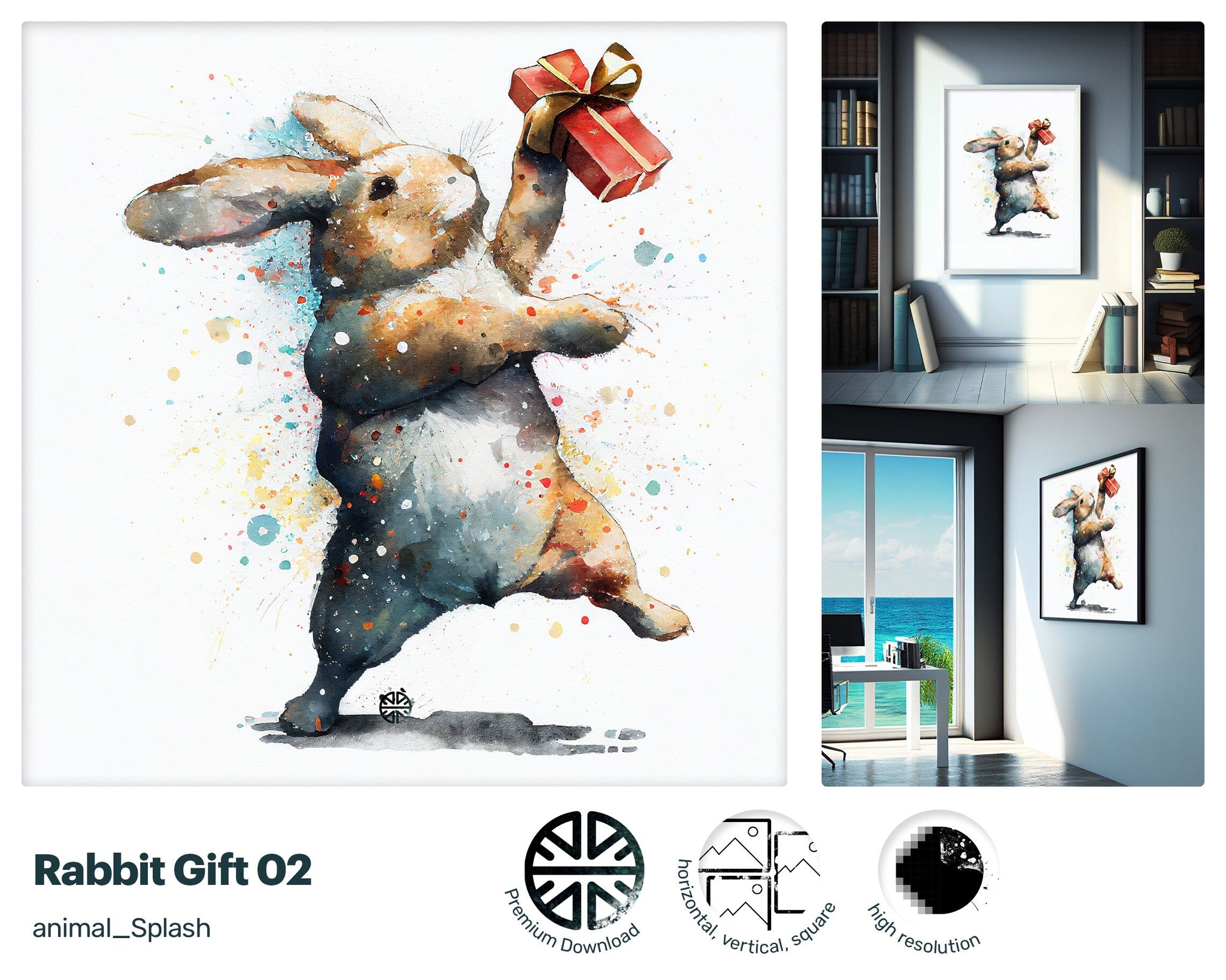 Giving Thrilling Rabbit Gift, Graceful Lush Lithographs, Zippy Mesmerizing Cute Incredible Soothing Download