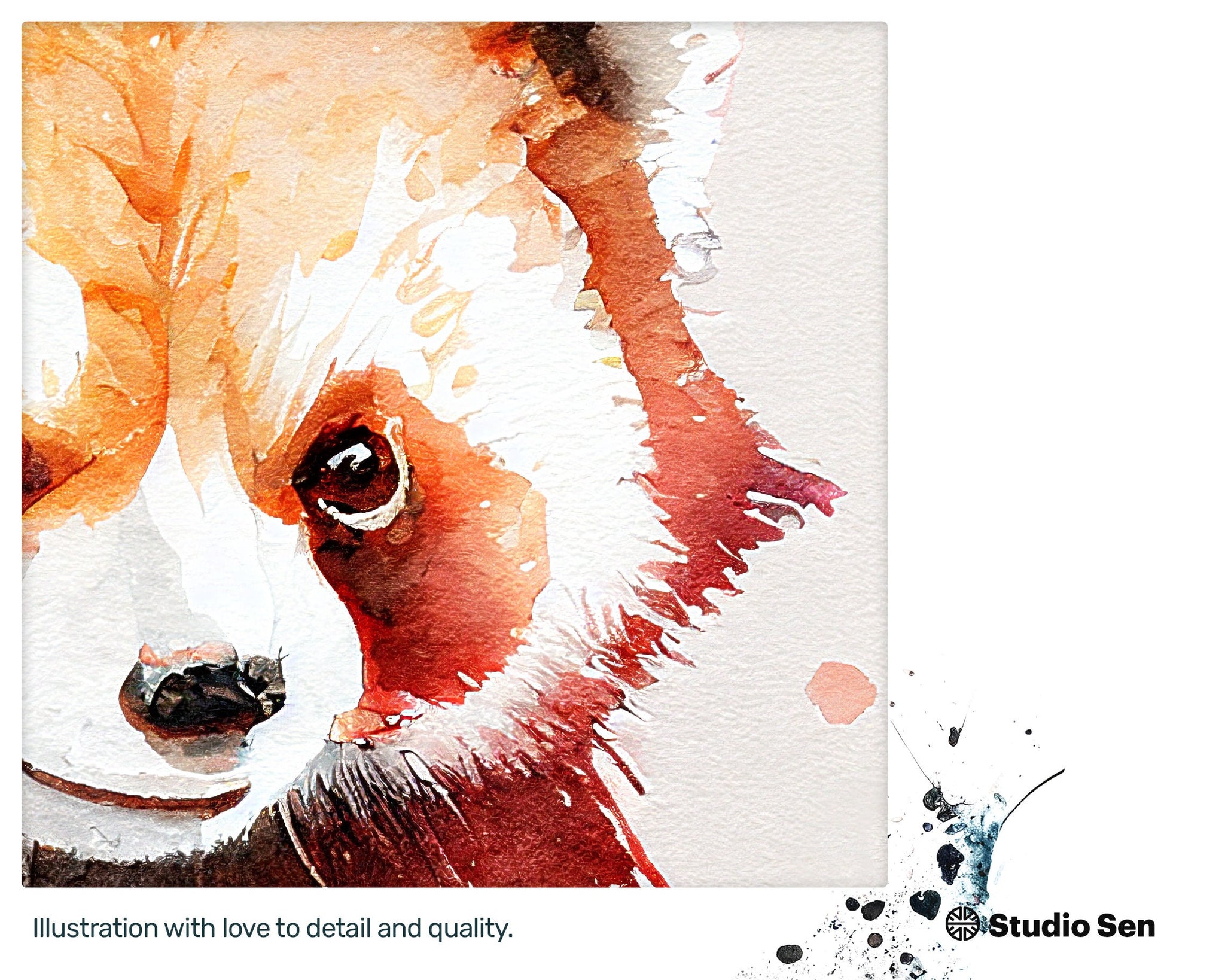 Calm Vogue Yoga Red Panda, Zany Fun Art, Cheerful Painted Intriguing Xclusive Lively Download